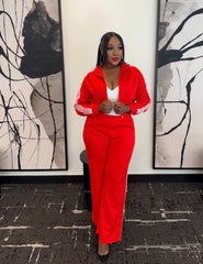 On The Run Pant Set (Red)