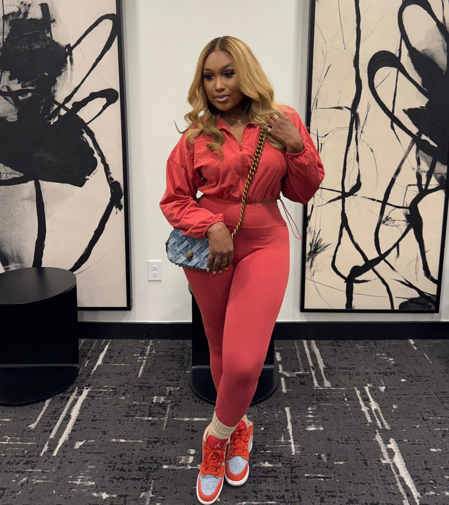Flyy Gyrl Legging Set (Rust)