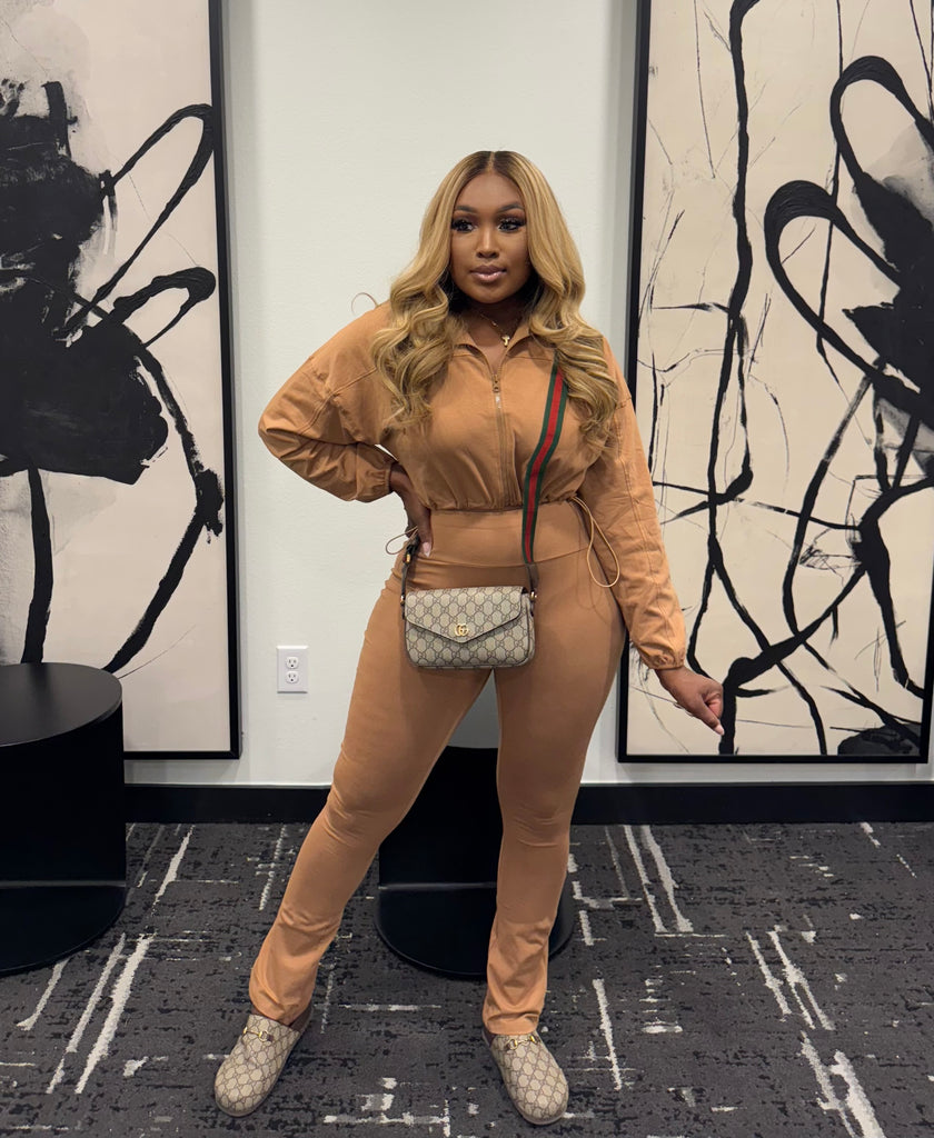 Flyy Gyrl Legging Set (Mocha)