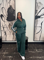 On The Run Pant Set (Hunter Green)