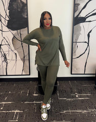 Glam & Go Legging Set (Olive)