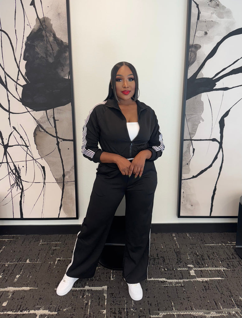 On The Run Pant Set (Black)