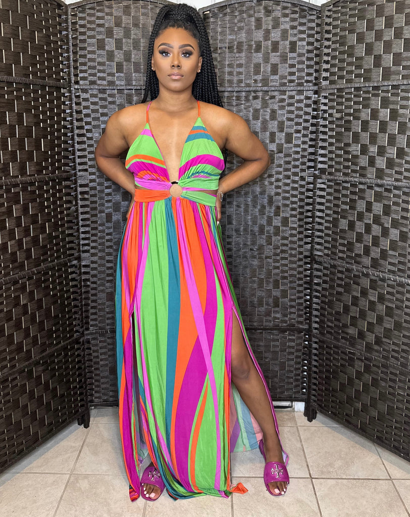Alexis Multi-Color Maxi Dress Dash Of Glam Beautique Alexis Multi-Color Maxi Dress Dash Of Glam Beautique