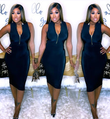 Raquel Bodycon Dress - Black