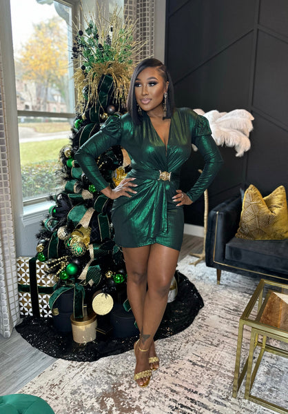 Glitz N Glam Drape Dress