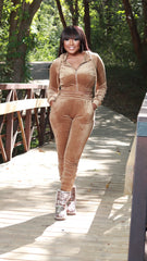 Velour Jogger Set (Mocha)